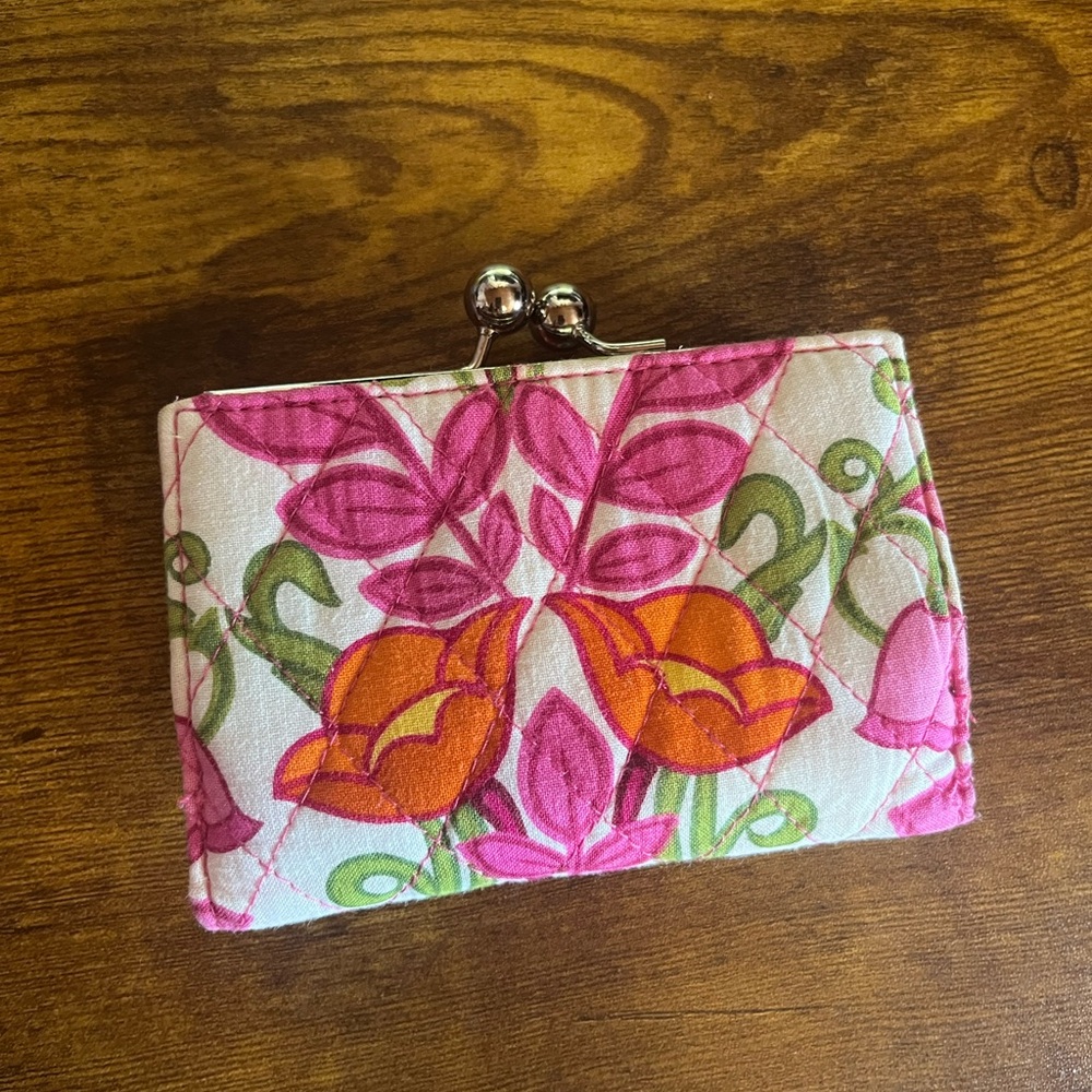 Vera Bradley Pink and Green Floral Key Holder - Picture 2 of 5